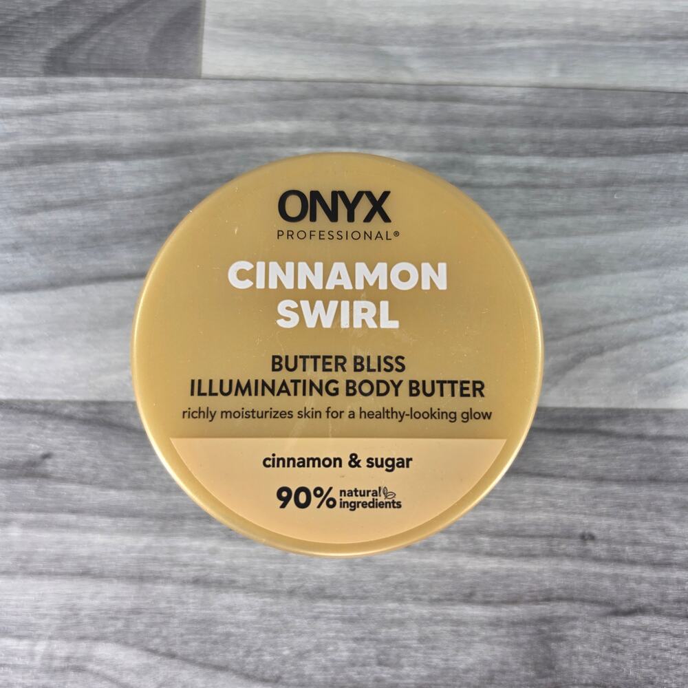 Onyx Professional Cinnamon Swirl Butter Bliss Illuminating Body Butter 8 oz Jar